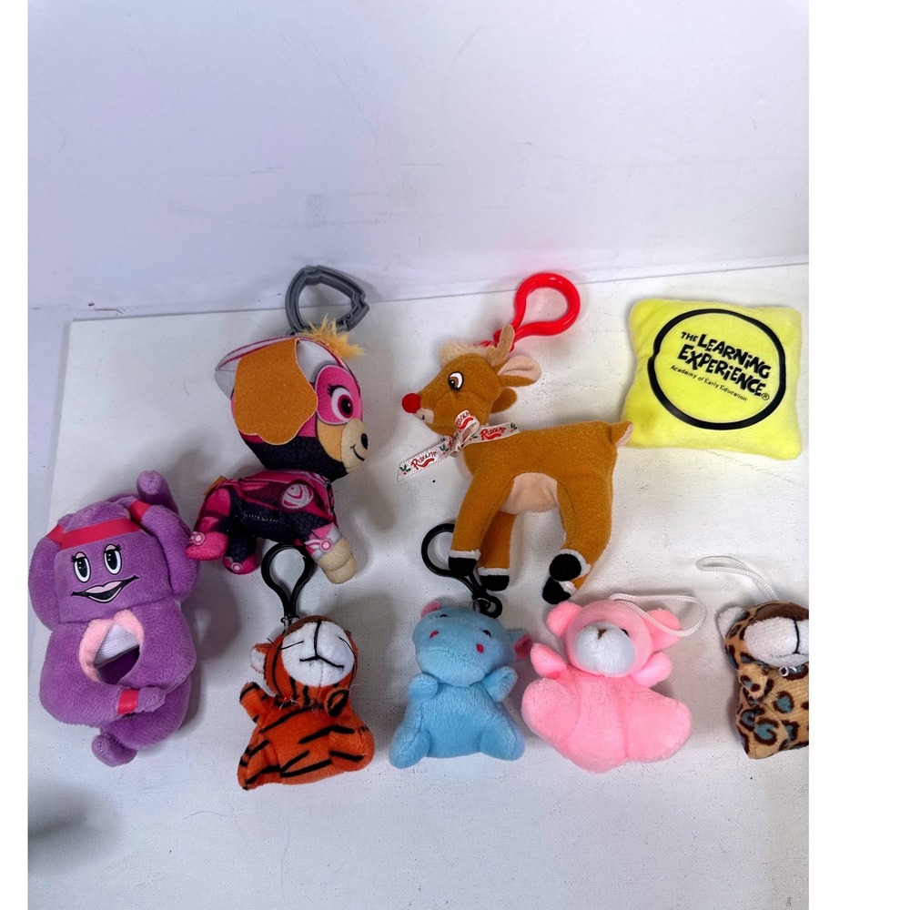 Plush Clip-on Toy Lot Kids  Multicolor  Paw Patrol Rudolph